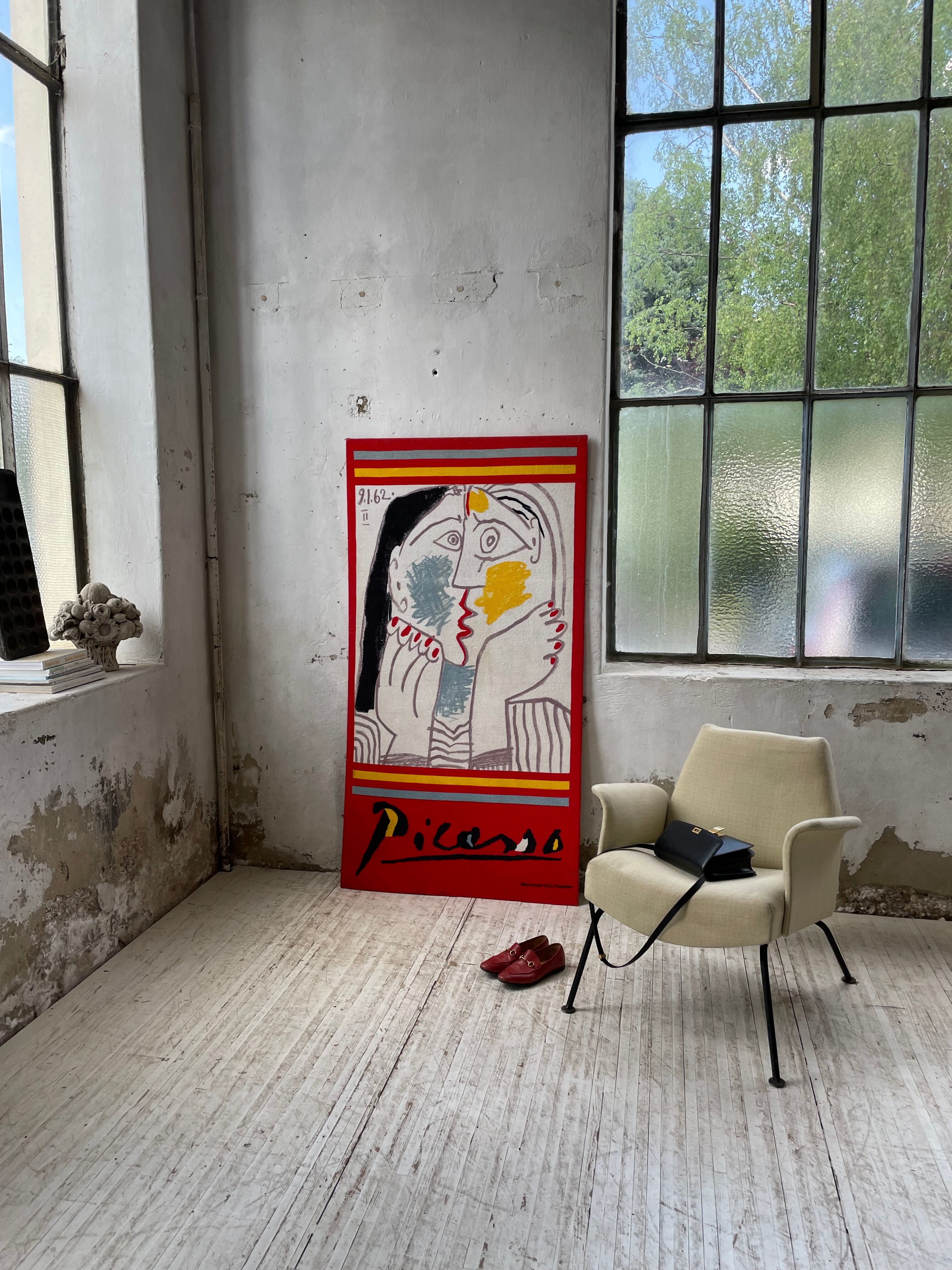 Canvas tapestry Picasso fabric coated on wood XXL
