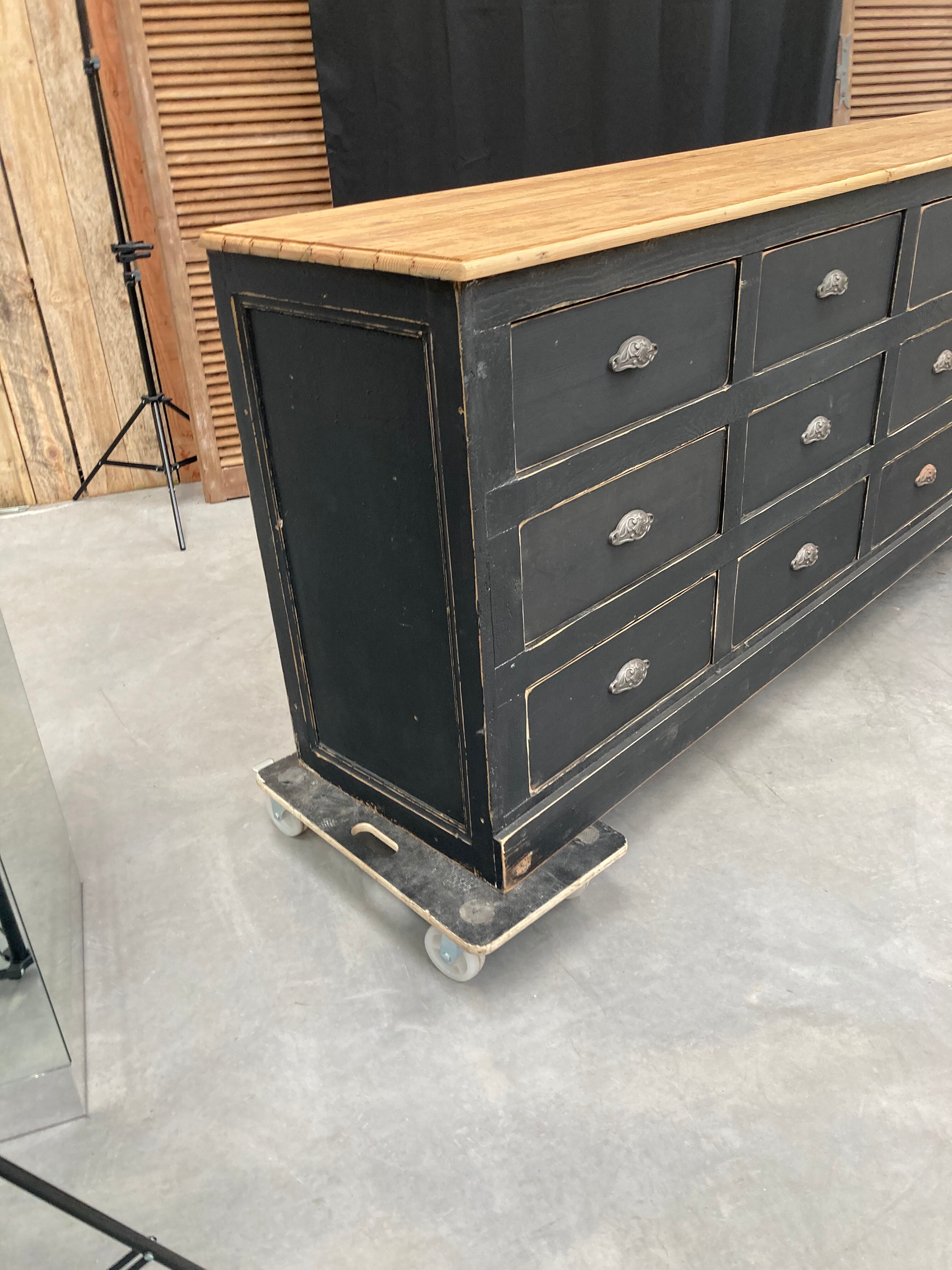 Old 15-drawer trade cabinet