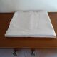 Nappe toile cirée 260 x 150 blanche motifs fleurs