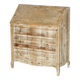 Rustic Swedish pine drop-leaf desk
