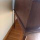 Art Deco tiered desk in light oak