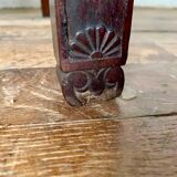 Empire office armchair in mahogany decor palmettes xviiith