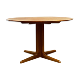 Round Circular Extendable Mid Century Teak Dining Table
