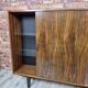 Restored "Violetta" Display Cabinet in Walnut & Mahogany – Poland 1960s