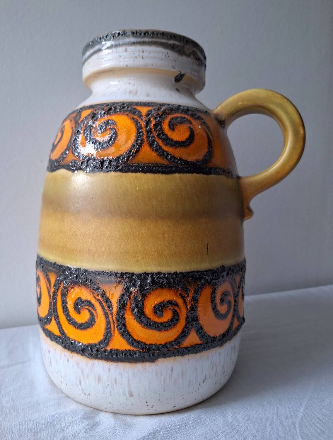 West Germany vase, carafe, vintage pitcher
