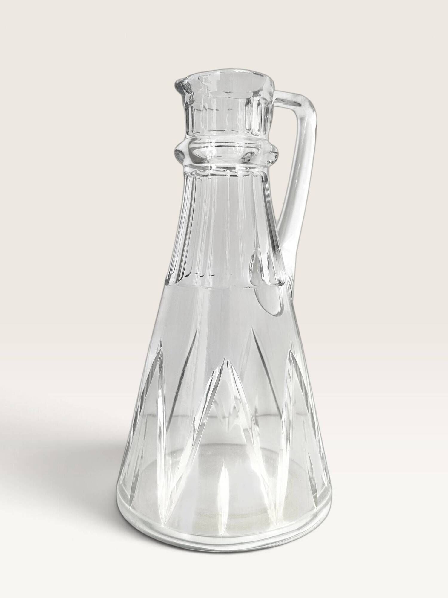 Art Deco crystal jug