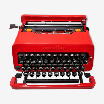 Typewriter Olivetti Valentine s red revised new ribbon