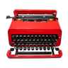 Machine à écrire Olivetti Valentine s rouge révisée ruban neuf