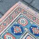 Powder Pink & Soft Blue Vintage Persian Rug, 166x209 Cm