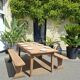 Table de ferme et ses 2 bancs