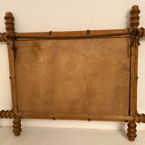 Turned wooden mirror bamboo style 1900s