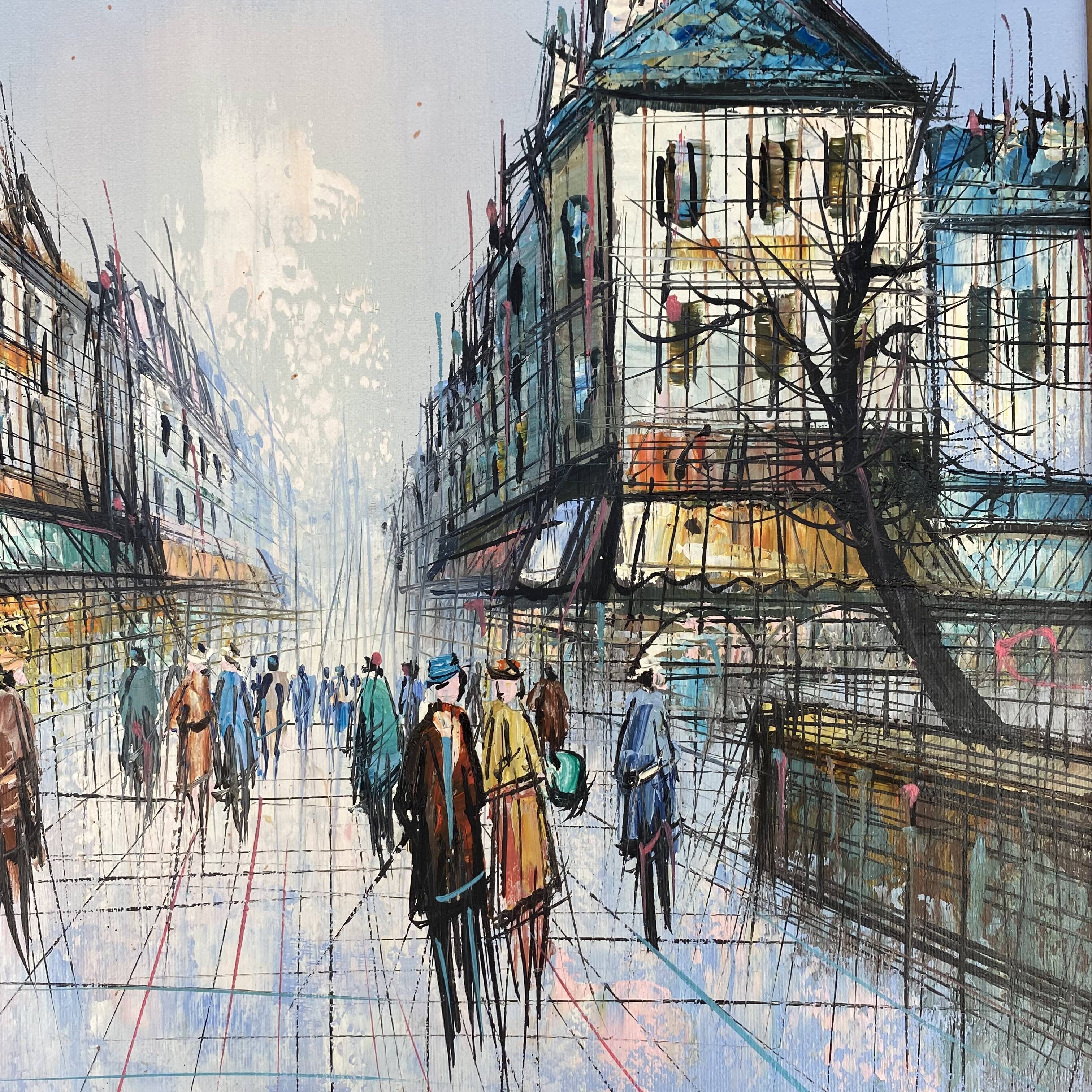 Signed painting by Duchamp on a Parisian street.