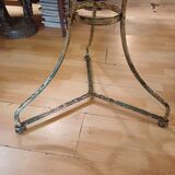 Large bistro pedestal table, 70 cm in diameter, circa 1900.