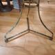 Large bistro pedestal table, 70 cm in diameter, circa 1900.
