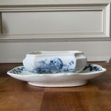 Old English earthenware sauce boat