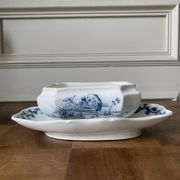 Old English earthenware sauce boat