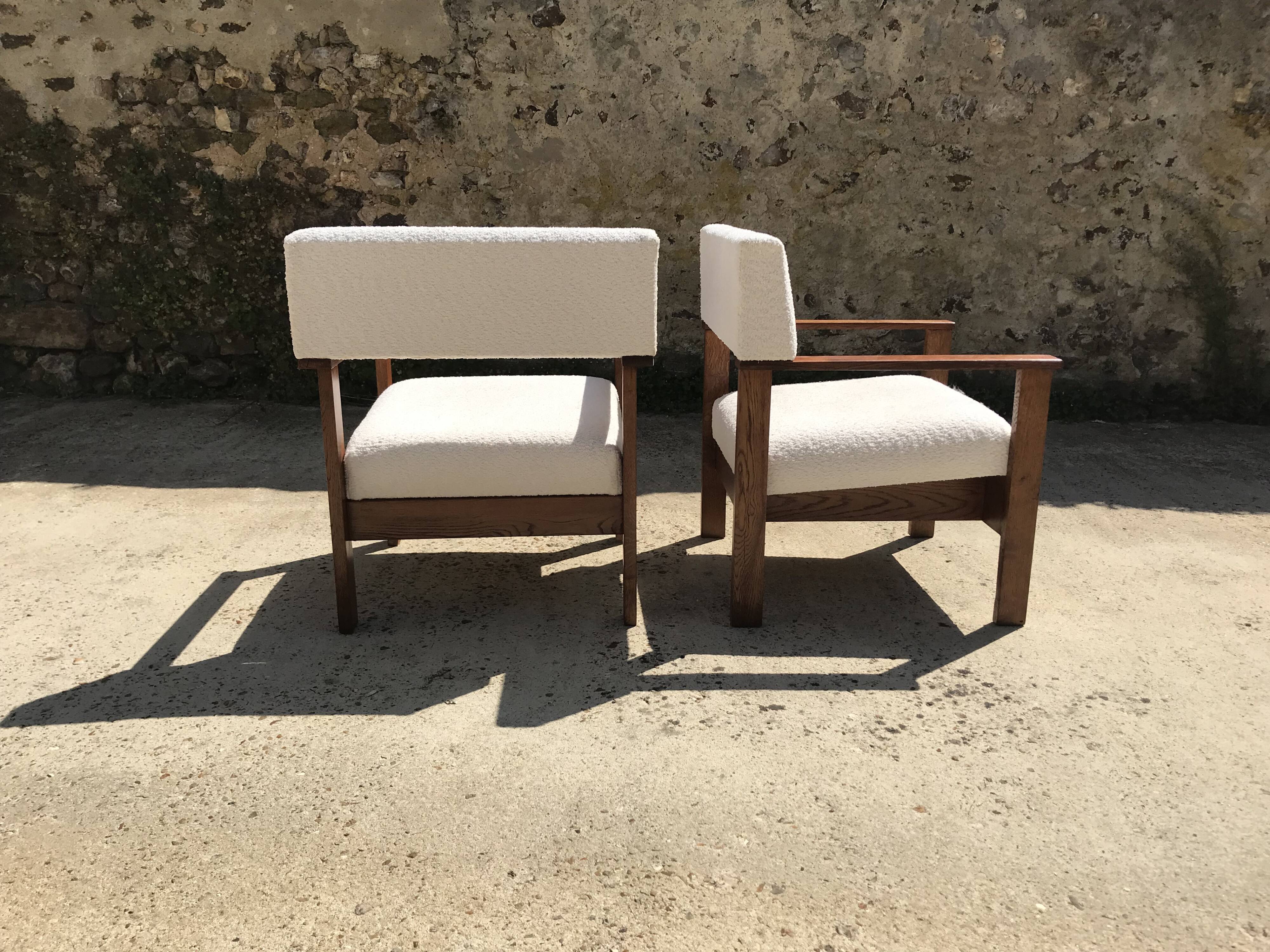 Pair of Scandinavian armchairs