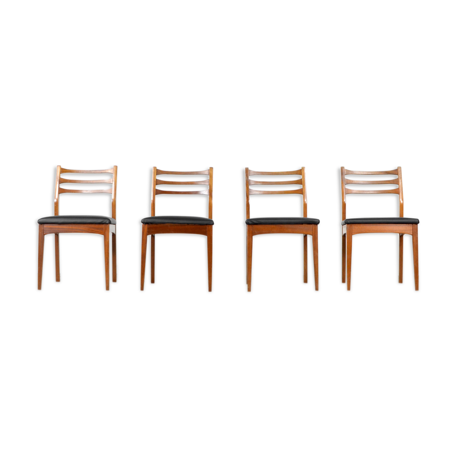 Set of 4 midcentury 'meredew' teak chairs