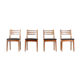 Set of 4 midcentury 'meredew' teak chairs