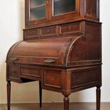 Louis XVI period cylinder desk in solid Cuban mahogany circa 1760