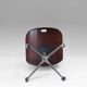 First Edition "Parioli"  Leather Office Chair by Ennio Fazioli for MIM Roma