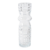 Vase en verre cristal clair, grand et solide / Florence / Italie / années 1960