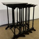 Set of 4 wooden nesting tables, Napoleon III