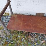 Iron workbench serving table
