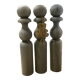Set of 3 old grey wood keels