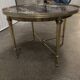 Table basse laiton et marbre