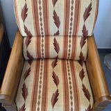 Jacques Leleu - Paire De Fauteuil En Merisier