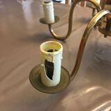 Classic antique chandelier with six lampshades