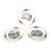 Sarreguemines set of 3 flat plates Obernai village Alsace by Loux
