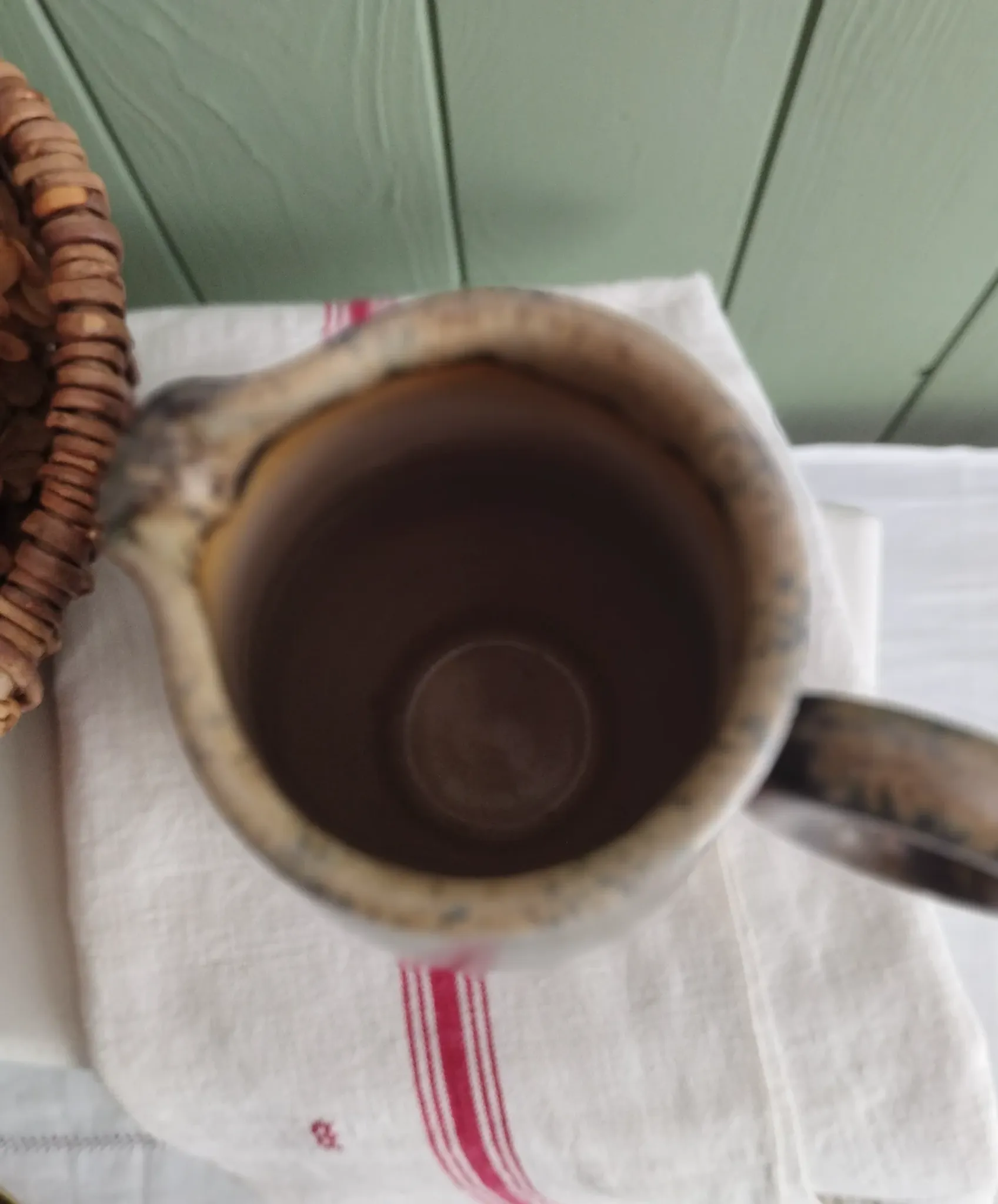 Glazed stoneware jug Arts Ceram
