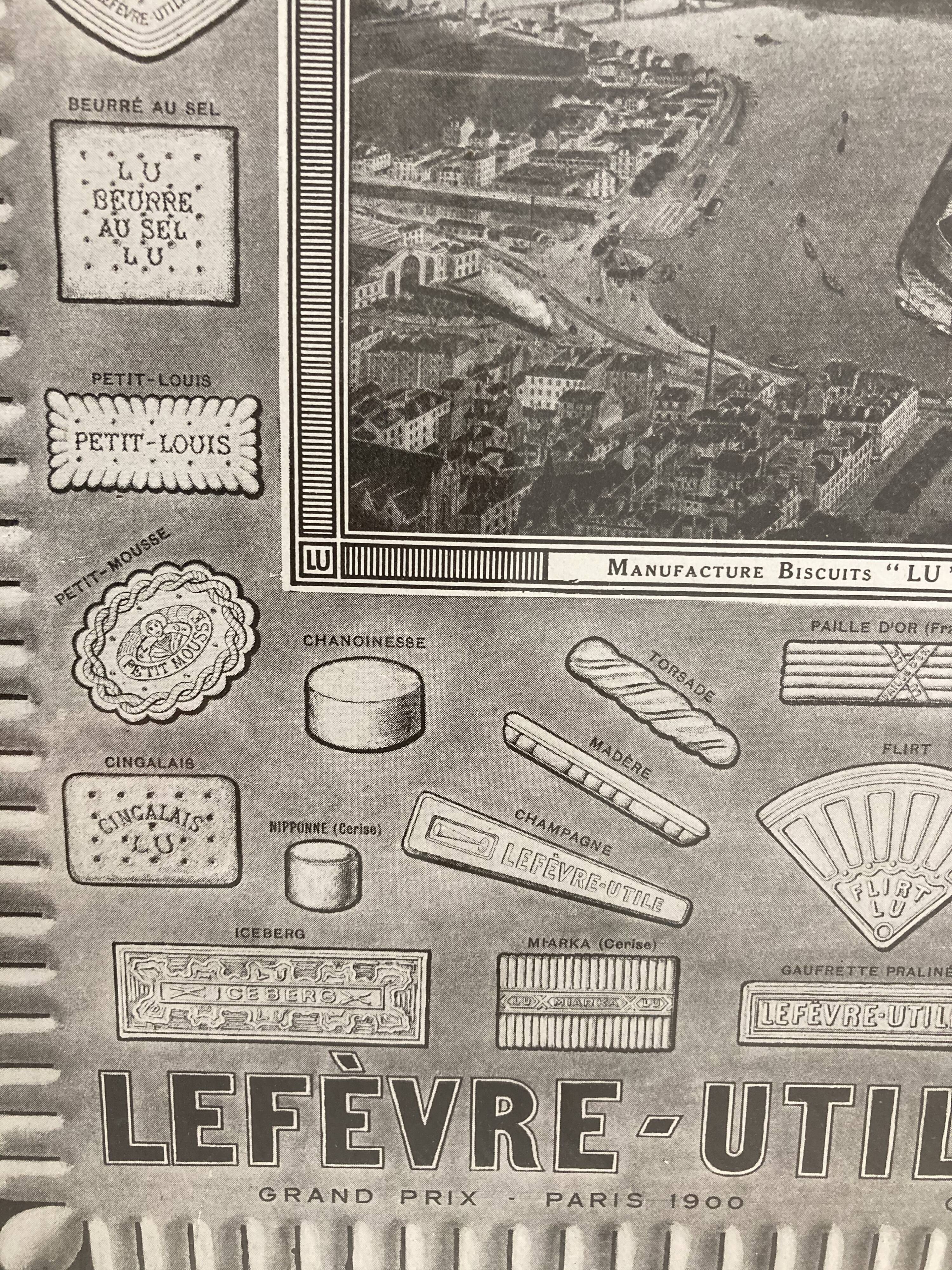Publicité ancienne Petit-Beurre Lu