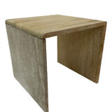 Italian travertine pull out tables, 1970