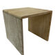 Tables gigognes en travertin italiennes 1970