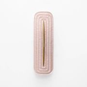 Pair of Modern Murano Glass Pink and Brass Sconces, Italy