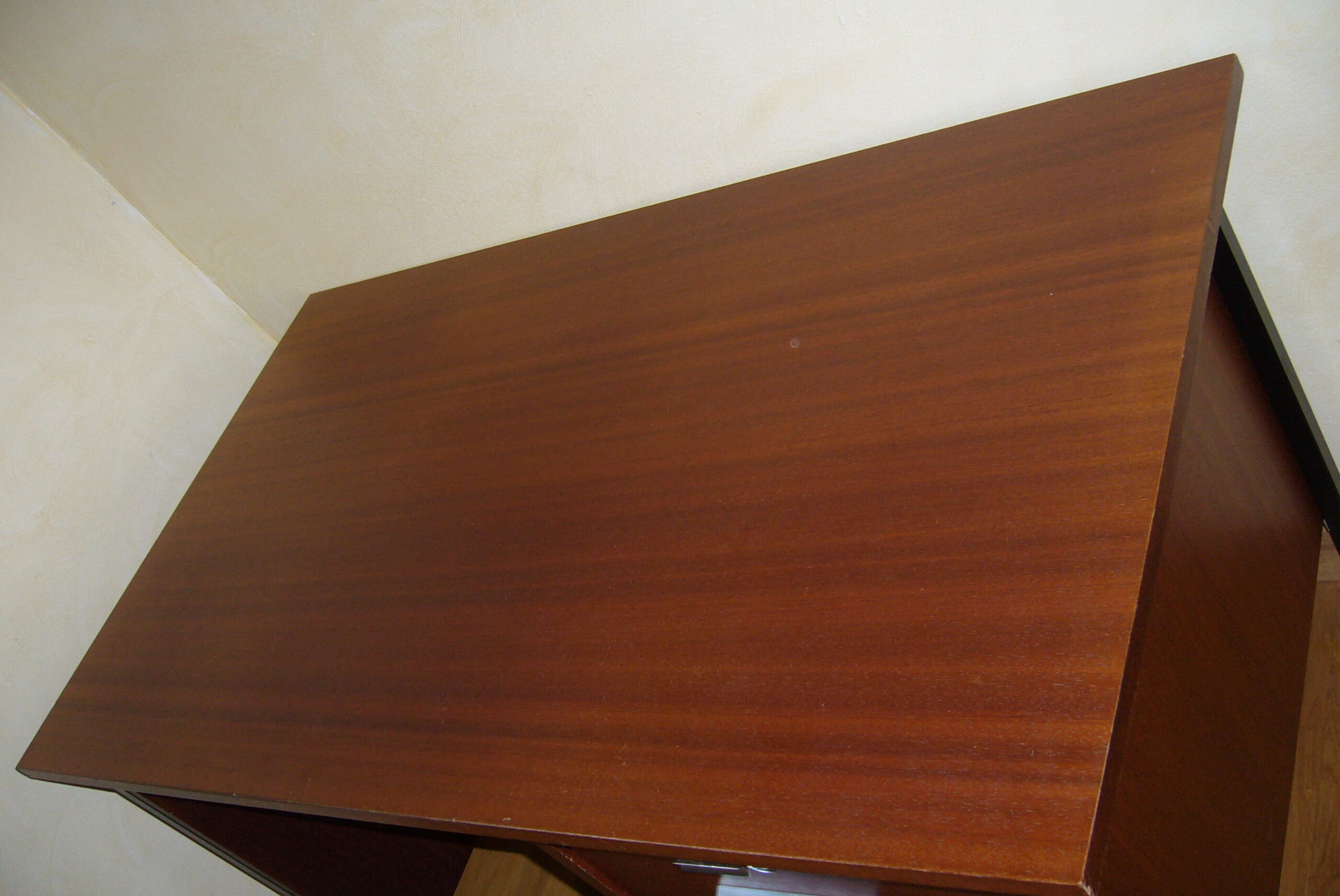 Wood and metal design desk