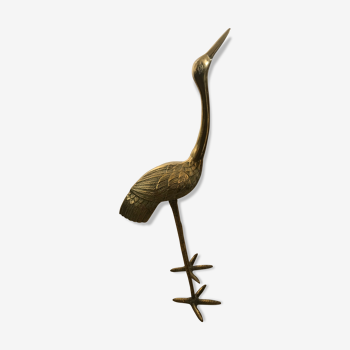 Brass Heron 82 cm