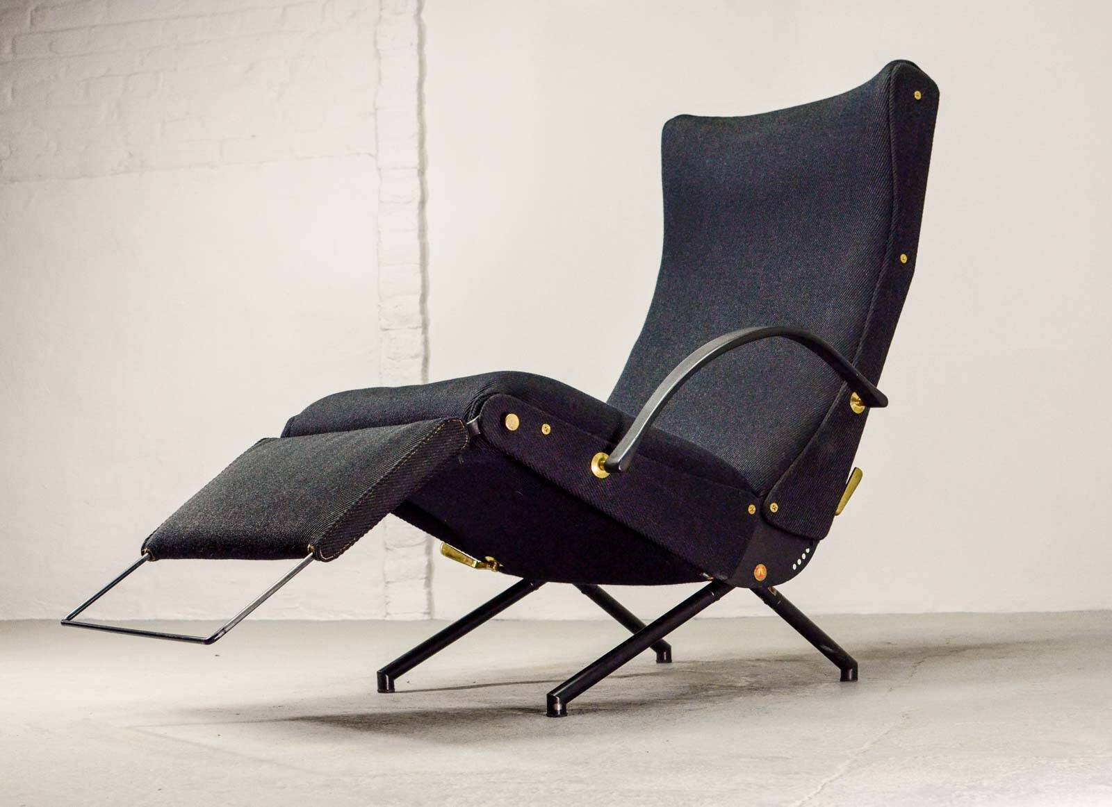 First Edition Osvaldo Borsani P40 Adjustable Tecno Lounge Chair, Italy 50s