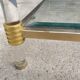 Table basse double plateau verre vintage