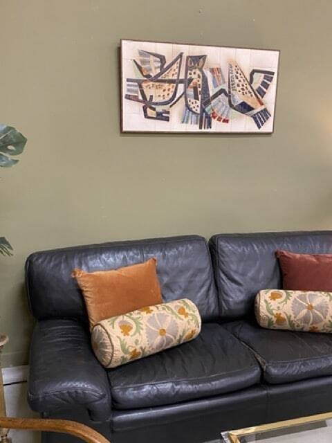 Wall panel, modernist ceramic signed Sinclair (from Hendrickx), 1950/60