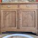 Sideboard two doors two drawers in renovated oak art deco style