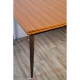 Extendable Scandinavian teak meal table around 1960