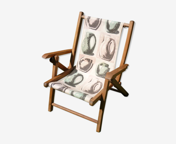 Fauteuil pliant PLIDEAL enfant des années 1950