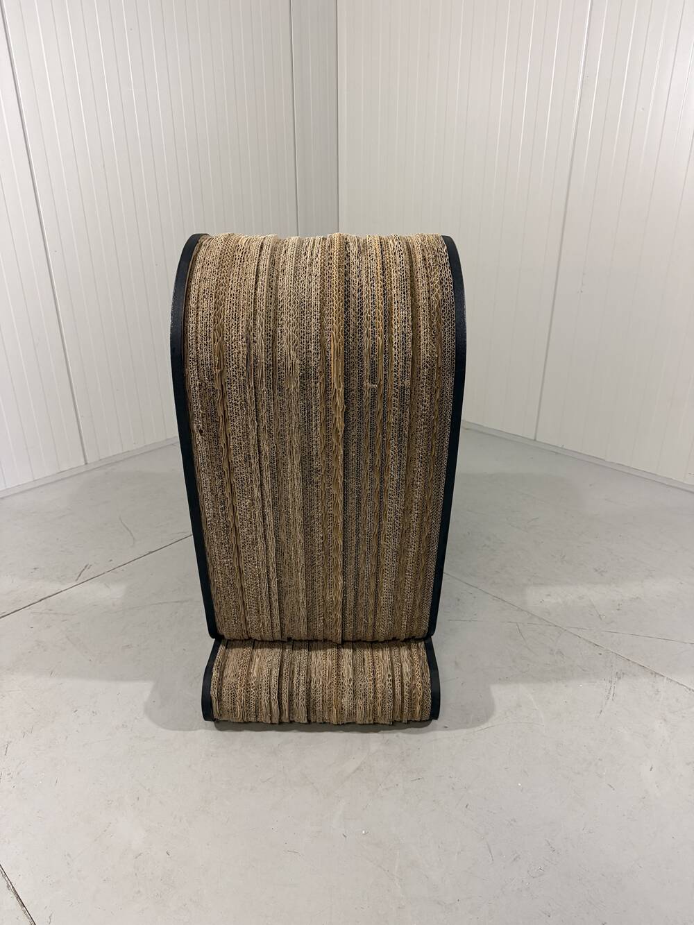 Sculpted cardboard & plywood lounge chair, 1990’s