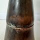 Pair of industrial stools foot in copper metal