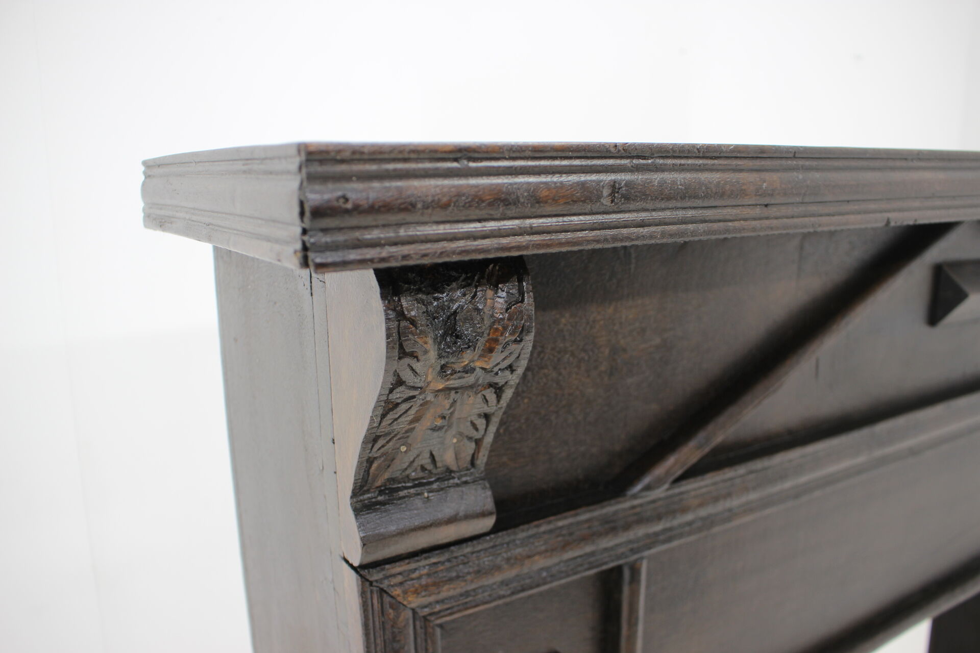 Antique Oak Fireplace Mantel
