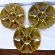 3 vintage oyster plates from Gien in porcelain 2106173